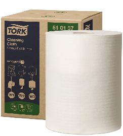 TORK 510137 Reinigungstücher 1-lagig, weiß 400 Blatt Produktbild