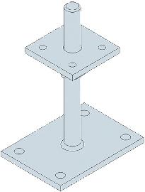 SIMPSON Strong-Tie SST Stützenfuß Typ PPB 80G-R, Stahl, feuerverz. gem. DIN EN 1461 Produktbild