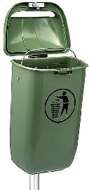 CRAEMER Papierkorb m.Halterung 50 l Kst. orange Produktbild