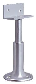 DENI® OA-Trennwandstütze, 5247, Aluminium, silber, eloxiert, Höhe: 100-120 mm Produktbild