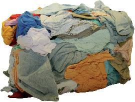 Trikotputzlappen hellbunt, 5 kg Produktbild
