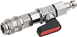 JUMTEC Kugelhahn steckbar NW5 Kupplung offen / Nippel NW5 Produktbild