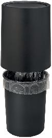 WENKO Schwingdeckeleimer Atri 6 ltr., sc hwarz Produktbild