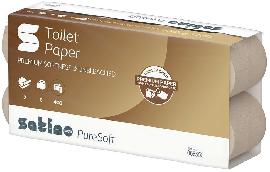 Satino PureSoft Toilettenpapier Kleinrol len 2-lagig 400 Blatt Produktbild