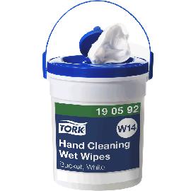 TORK Feuchte Handreinigungstücher im Spendereimer Weiß W14 Produktbild