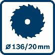 Bosch PRO Akku-Kreissäge GKS 18V-68-2 Produktbild img14 S