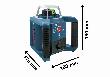 Bosch PRO Rotationslaser GRL 300 HVG, 2 x Batterie LR20 1,5V im Handwerkerkoffer Produktbild img3 S