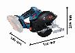 Bosch PRO Akku-Kreissäge GKM 18V-50 in L-BOXX Produktbild img3 S