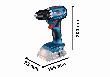 Bosch PRO Akku-Bohrschrauber GSR 18V-45 in L-BOXX Produktbild img3 S
