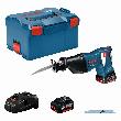 Bosch PRO Akku-Säbelsäge GSA 18V-LI, 2 x Akku GBA 18V 5.0Ah in L-BOXX Produktbild