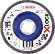 Bosch PRO X-LOCK-Fächerschleifscheibe X551, Expert for Metal, K: 40, 125 mm Produktbild img1 S