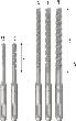 Bosch PRO SDS plus-5X Hammerbohrer-Set, 5.5/6/7/8/10 mm, 5-tlg. Produktbild img4 S