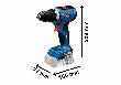 Bosch PRO Combo Kit 18V-Set mit 3 Werkzeugen: GSR + GBH + GWS + 2x GBA 5.0 Ah + GAL 18V-40 Produktbild img6 S