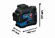 Bosch PRO Linienlaser GLL 12V-100-33 CG, 1 x Akku GBA 12V 2.0Ah in L-BOXX Produktbild img3 S