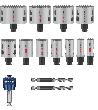 Bosch PRO Multi Material PC Plus Lochsägen-Set, 20, 64, 76 mm, 14-tlg. Produktbild