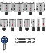 Bosch PRO Multi Material PC Plus Lochsägen-Set, 20, 68, 76 mm, 14-tlg. Produktbild