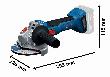 Bosch PRO Akku-Winkelschleifer GWS 18V-8, L-BOXX 136 Produktbild img3 S