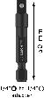 Bosch PRO Socket Adapter mit Kugelverbindung, 1/4", 50 mm Produktbild img5 S