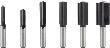 Bosch PRO Nutfräser-Set, Schaft 8&nbsp;mm, 6-tlg Produktbild