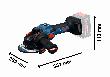Bosch EXPERT Winkelschleifer EXWS18V-15S Produktbild img3 S