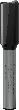 Bosch PRO Nutfräser, zweischneidig, D 3/8", L 49/64", S 1/4" Produktbild