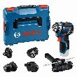 Bosch PRO Schrauber GSR 12V-32 FC, div. Aufsätze, Zusatzhandgriff, Tiefenanschlag, L-BOXX Produktbild