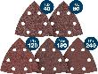 Bosch PRO F460 Schleifblatt Set, K40/80/120/180/240, 93mm, 50-tlg., Starter Pack Produktbild