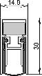 athmer Türabsenkdichtung Schall-Ex® DUO L-15 WS, Silikon Produktbild img4 S