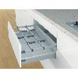 HETTICH Schubkasten-Querreling, OrgaStore 400,L 1103mm, silber pulverbeschichtet Produktbild img2 S