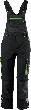 FORTIS twenty-four Kids-Latzhose schwarz/limegreen Gr. 122-128 Produktbild