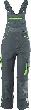 FORTIS twenty-four Kids-Latzhose schwarz/limegreen Gr. 122-128 Produktbild img3 S