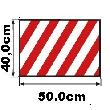 PÖSAMO Kantenschutz, 90°, EVA 500x400x25mm, rot/weiß refl. Produktbild img2 S