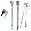 Rottner OB-Feuerschutztresor, Diamant Super, 100, Doppelbartschloss, Stahl lichtgrau Produktbild img6 S