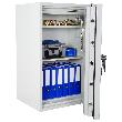 Rottner OB-Feuerschutztresor, Diamant Super, 100, Doppelbartschloss, Stahl lichtgrau Produktbild img3 S