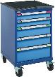 THURMETALL Rollboy (BxTxH) 605x695x992 m m 5 Schubladen 75 kg NCS 4040/NCS1060 Produktbild