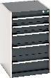 bott Schubladenschrank mit 5 Schubladen 525x650x800 Produktbild