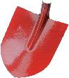 FORTIS Frankfurter Schaufel, rot, Gr.5, gehärtet FORTIS Bau Produktbild img1 S