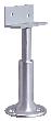 DENI® OA-Trennwandstütze, 5247, Aluminium, silber, eloxiert, Höhe: 100-120 mm Produktbild