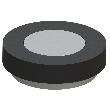 KWS Türstopper 2099,Bodenmontage,H 15mm,silberfarbig Produktbild
