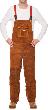 WELDAS Latzhose Spaltleder Lava Brown Produktbild
