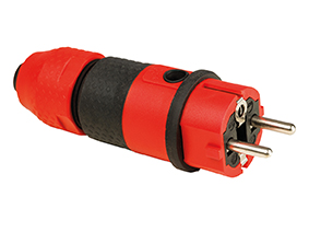 Kunststoffstecker SchukoUltra II rot/schwarz Produktbild img1 L