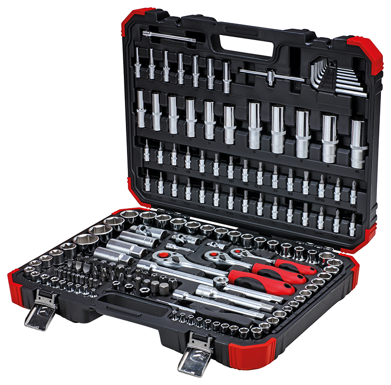 Steckschlüsselgarnitur 1/4"-3/8"-1/2" 172-tlg. Produktbild img1 L