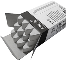 Wandtafelkreide 12x12x85mm weiß Produktbild img1 L