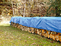 Gewebeplane 3x4m blau mit Metallösen, 130 g/m² Produktbild img2 L