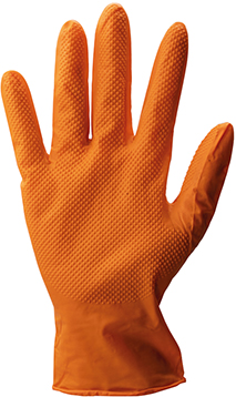 Einweghandschuh Grip orange Produktbild img1 L
