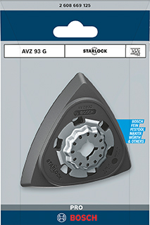 Multi-Cutter Zubehör Starlock BIM PRO Schleifplatte AVZ 93 G Produktbild img2 L