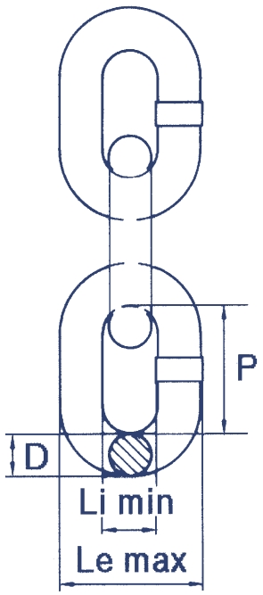 Hebezeugketten (T), für handbetriebene Hebezeuge (mit H-Stempel) Produktbild img2 L