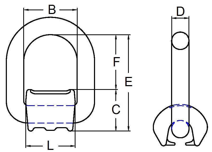 Anschlagpunkte, mit Feder Produktbild img2 L