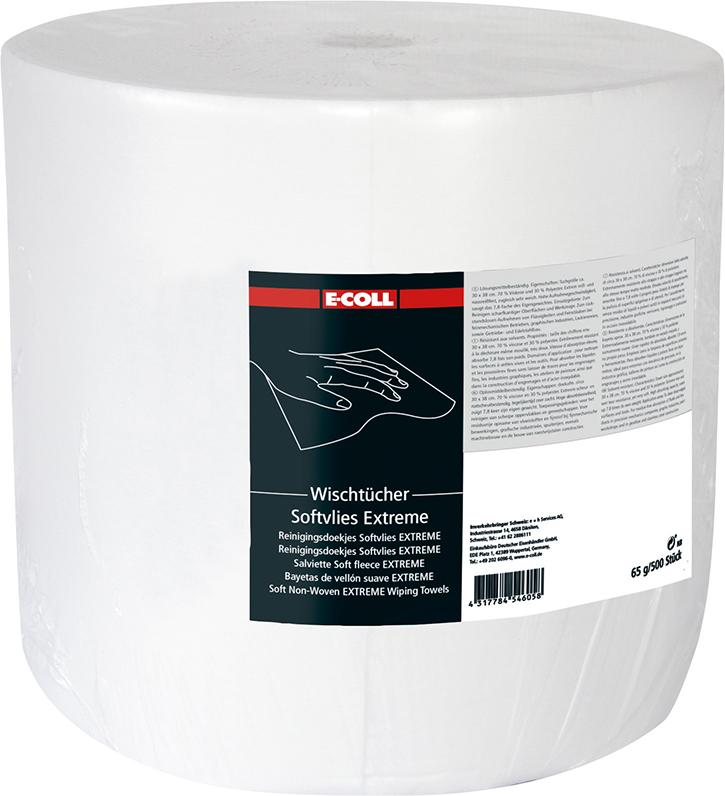 Wischtuch Softvlies Extr.500 Blatt 30x38cm weiß E-COLL Produktbild img1 L