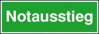 Beschilderung, Zusatzschild Notausstieg Produktbild img1 L